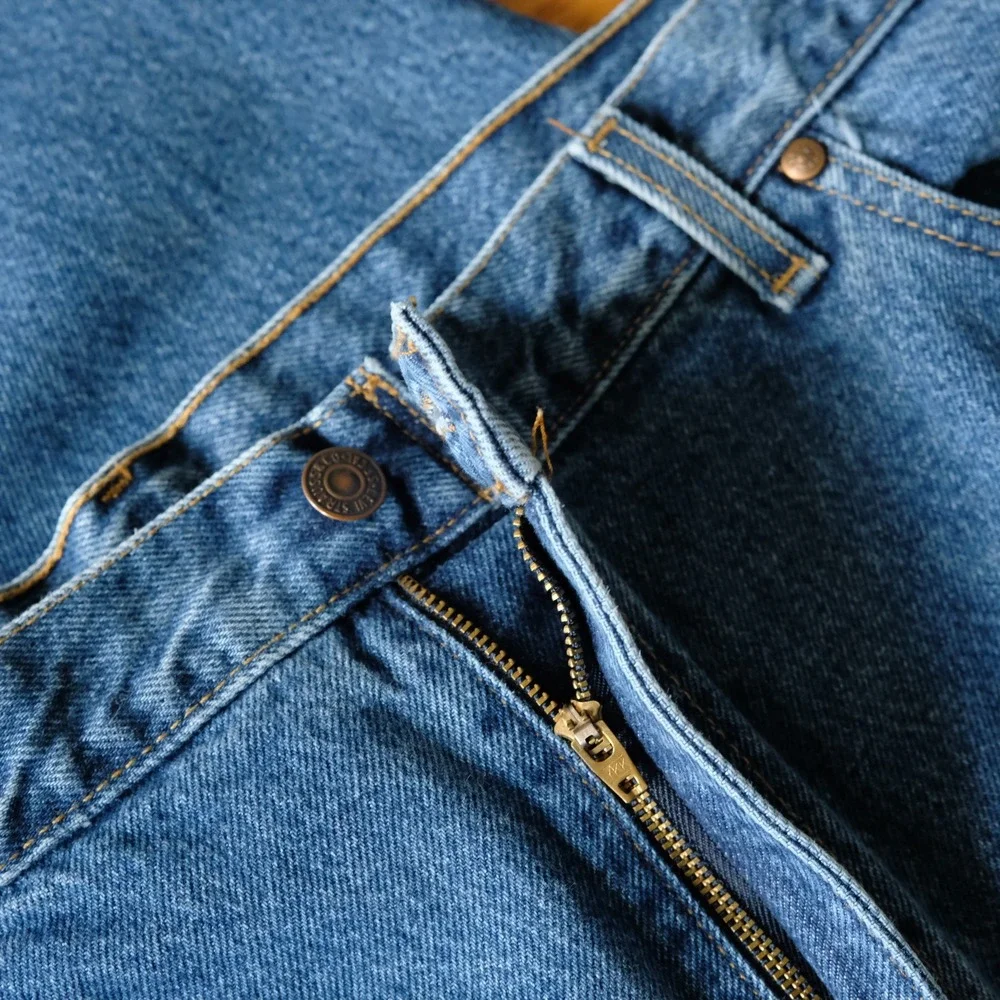 Levi's 540 Jeans Relaxed Straight Leg Blue Denim Zip Fly Mens 42x32 Vintage 90s